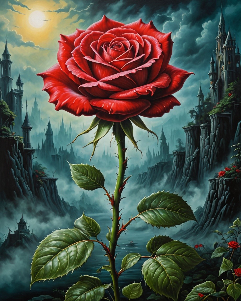 Ethereal Rose in Enchanted Valley