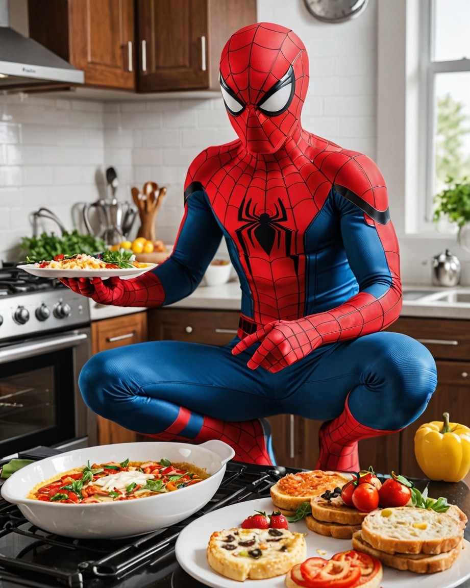 Spidey's Culinary Kitchen Moment
