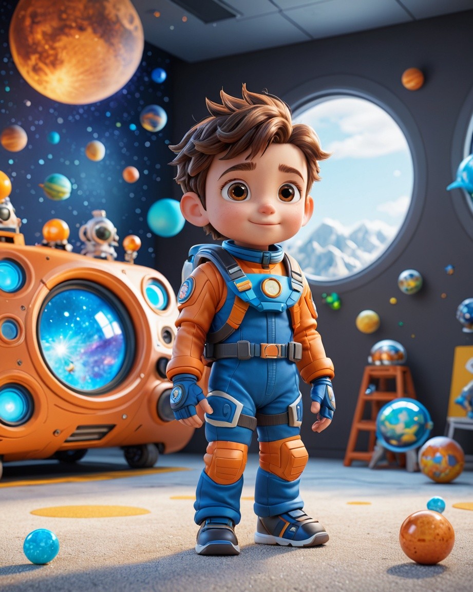 Stellar Kid in Space Playroom