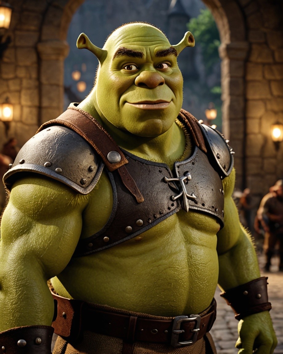 Confident Ogress in Castle Gate