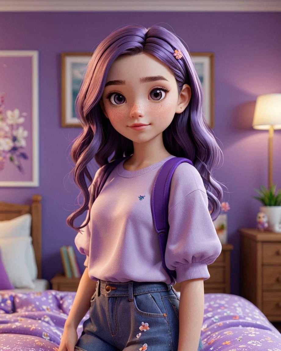 Purple Bedroom Serenity