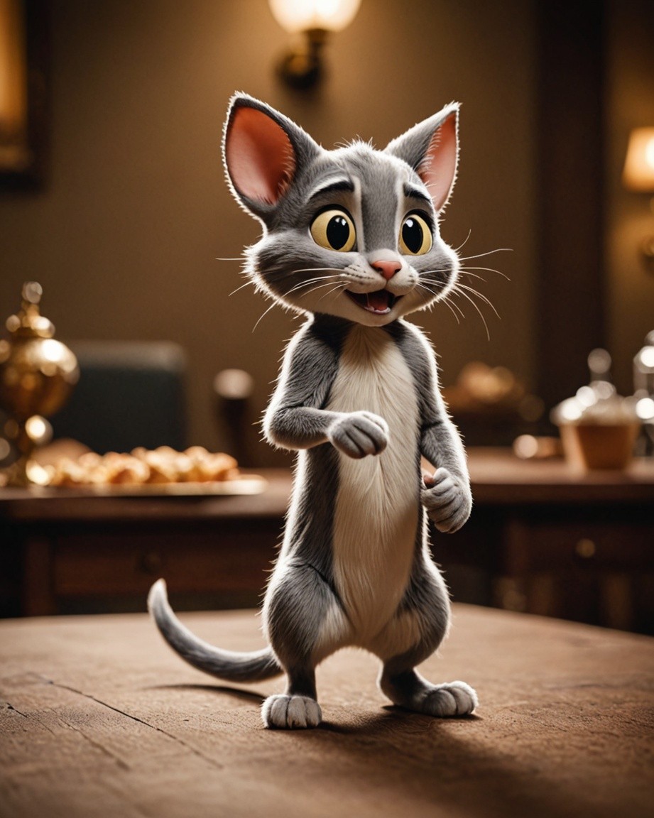 Glowing Whiskers in Warm Light