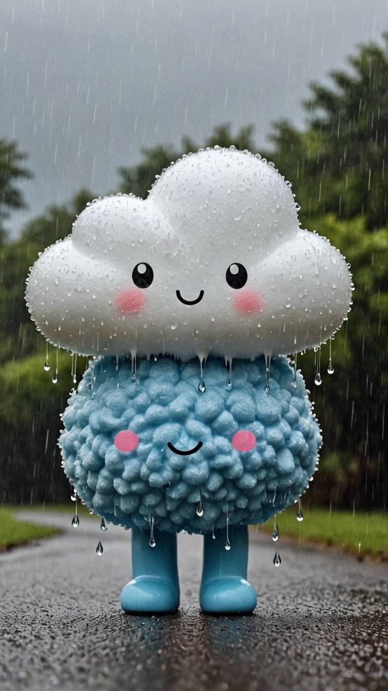 Cheerful Rainy Cloud Companion