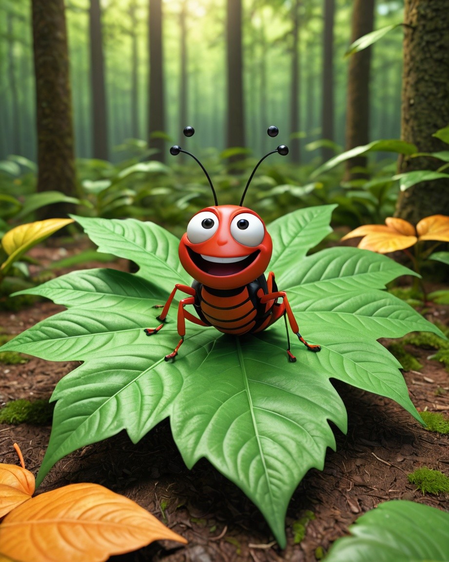 Gleeful Leaf-Sitting Ant