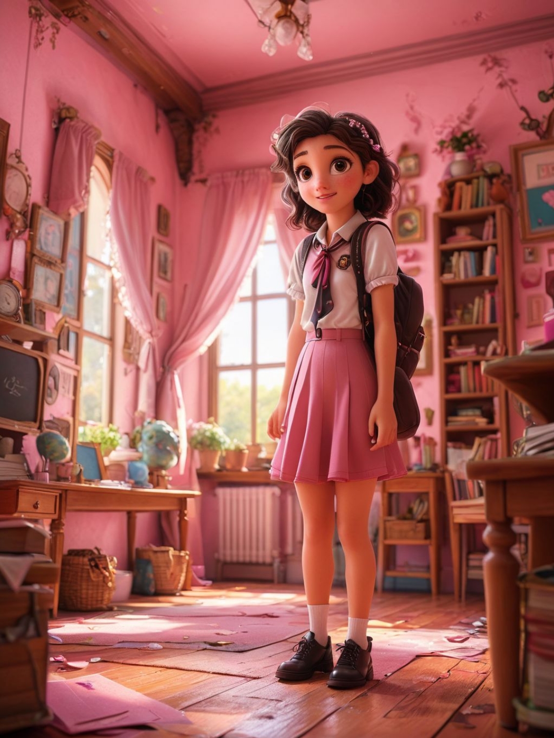 Pink Room Schoolgirl Reverie