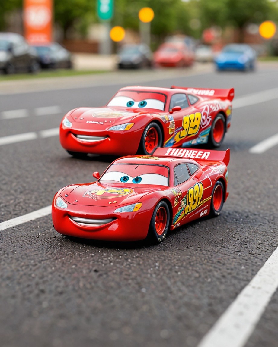 Red Racing Dreams on Asphalt