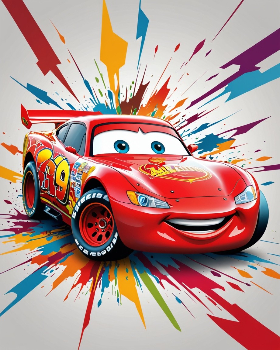 Racing Joy in Color Splash