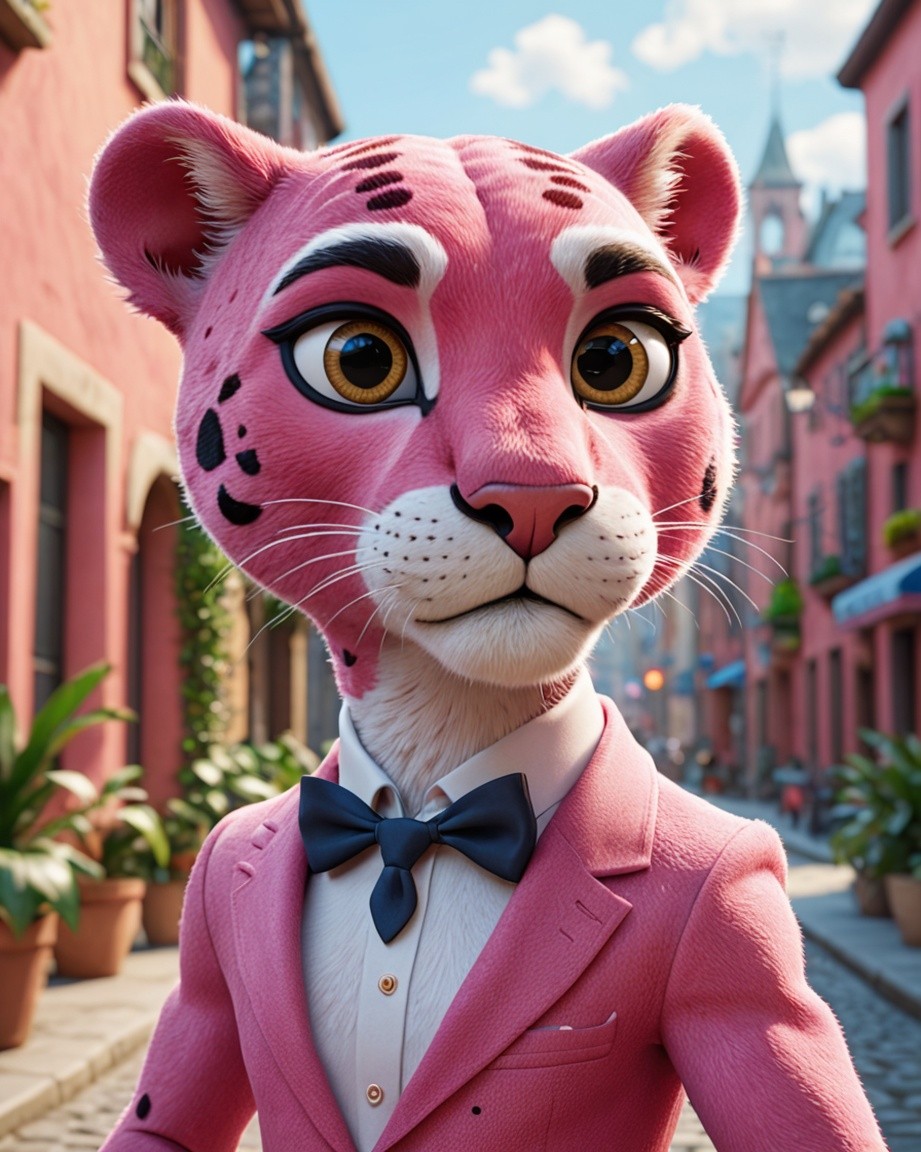 Pastel Pink Alley, Feline Grace