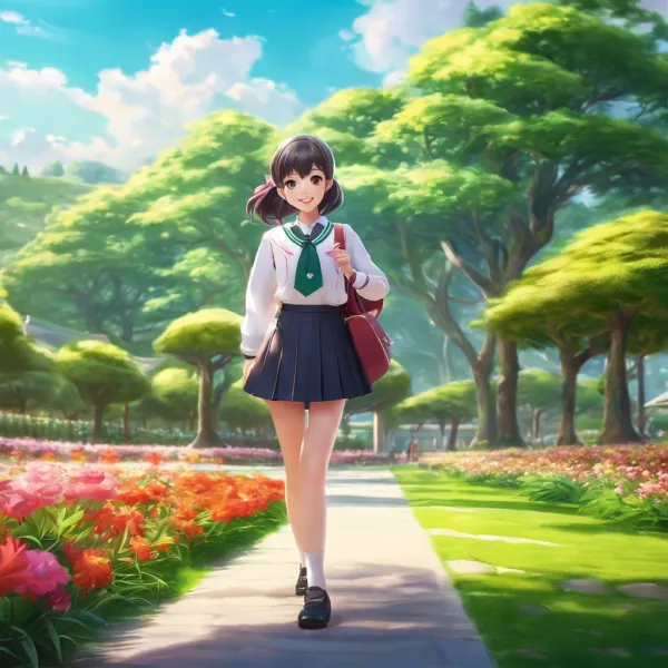 Sunlit Garden Stroll