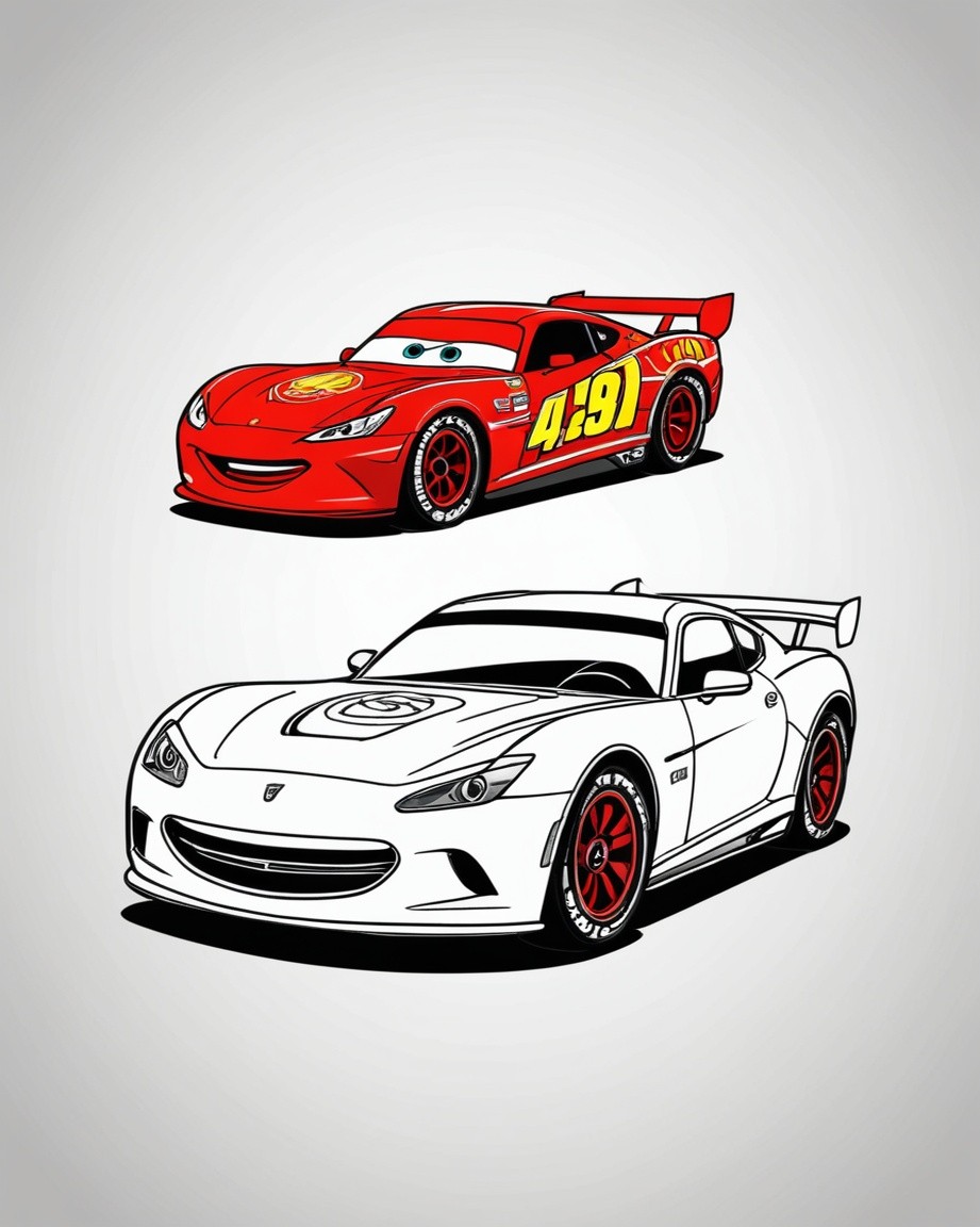Speedy Cartoon Car Duo