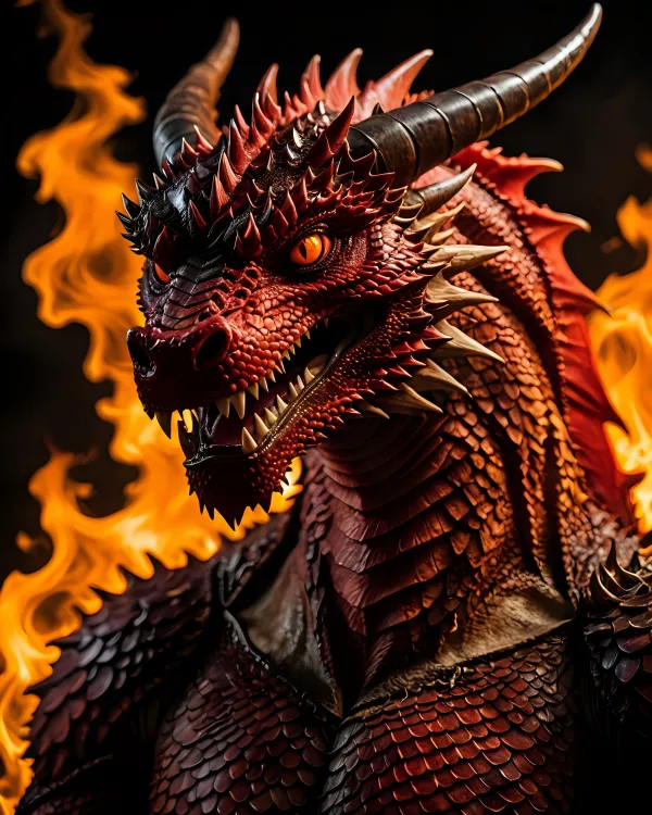 Fiery Dragon Gaze