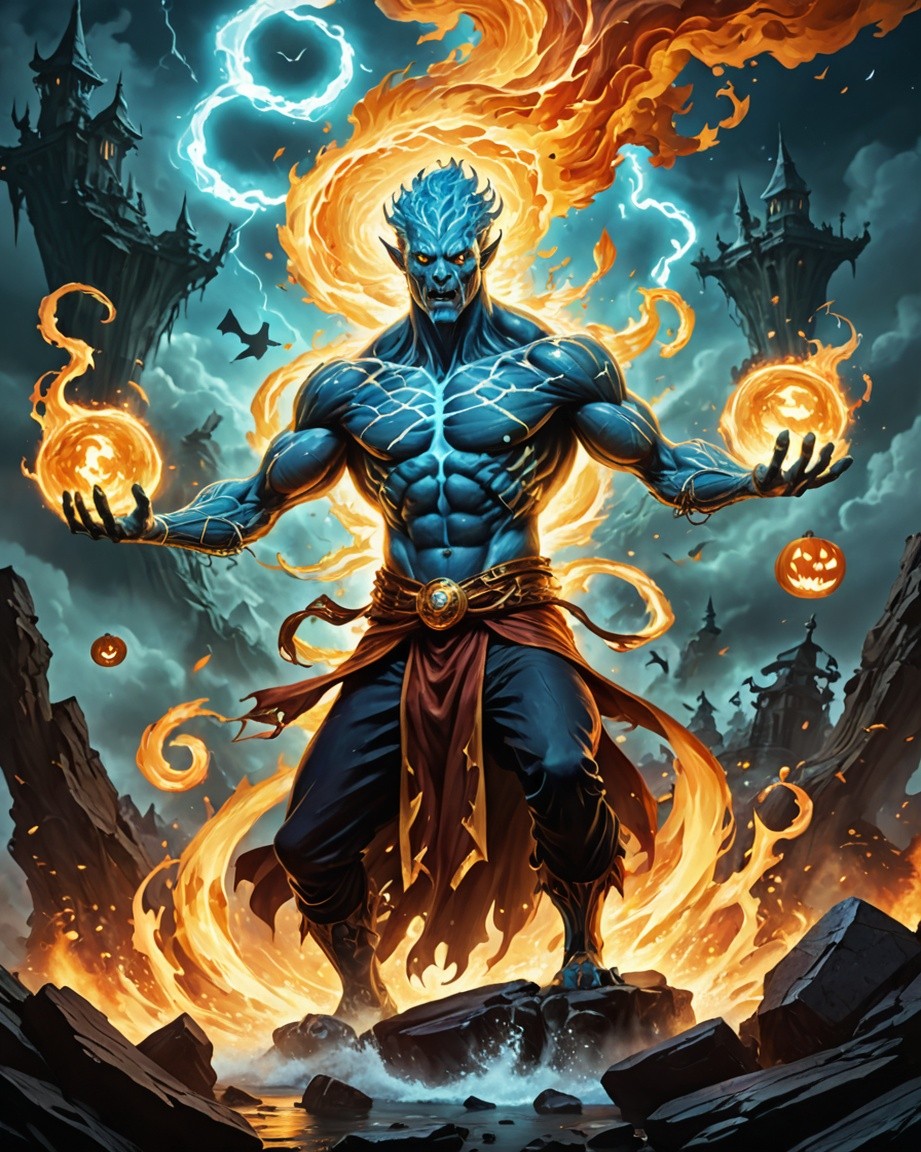 Crimson Fire Guardian