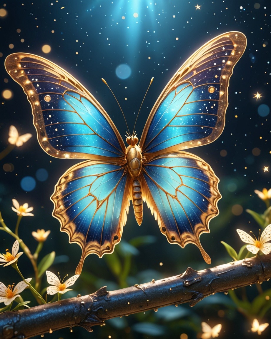 Gilded Starlight Butterfly