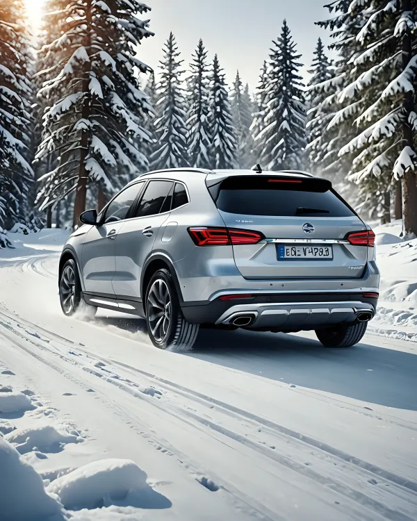 Snowy Forest Drive