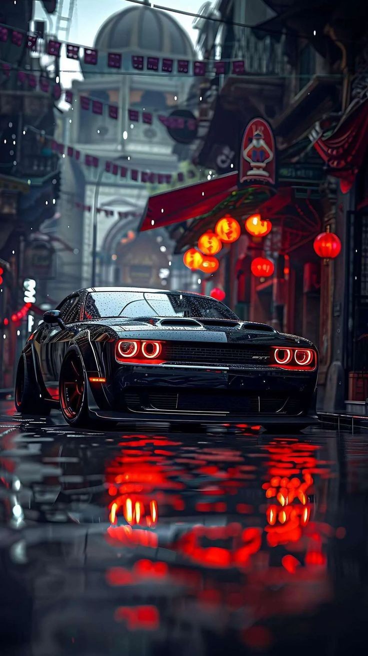Rainy Neon City Drive