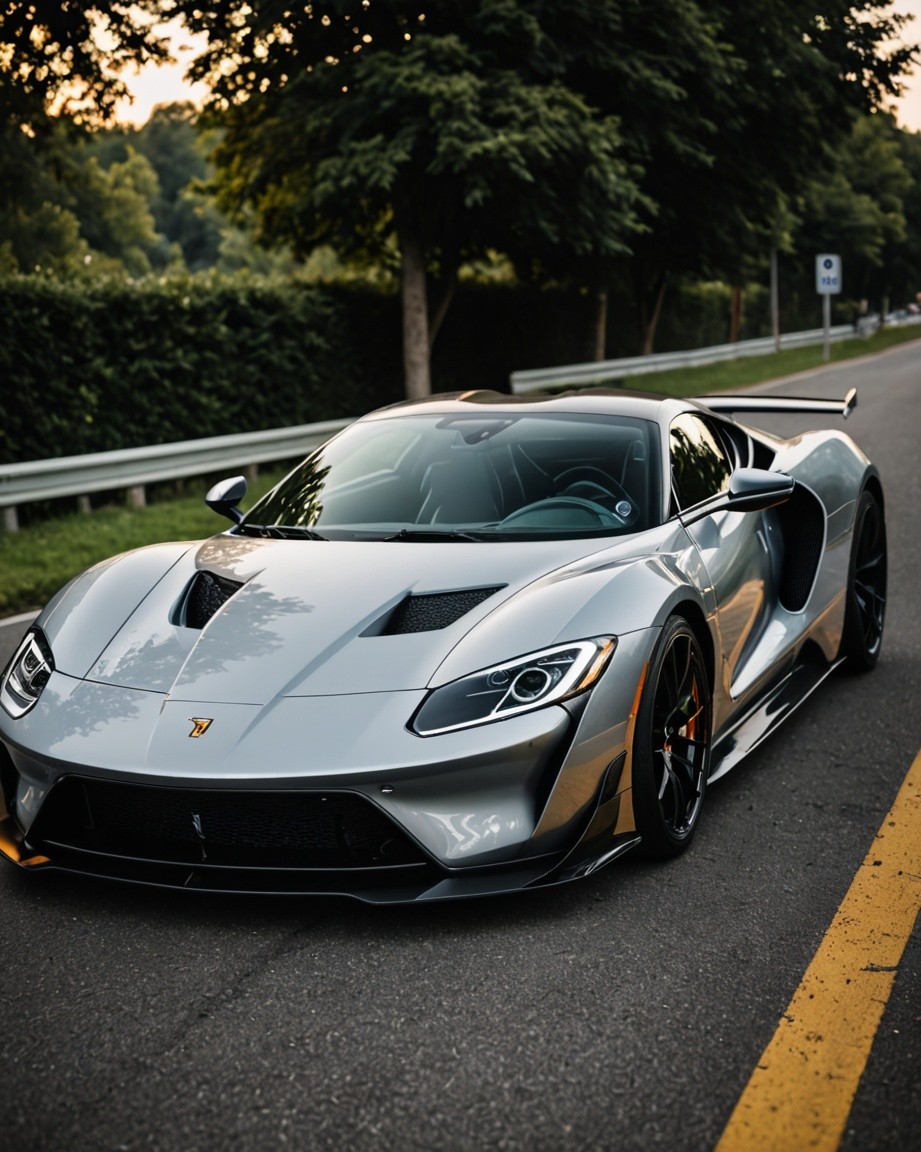 Golden Hour Supercar Drive