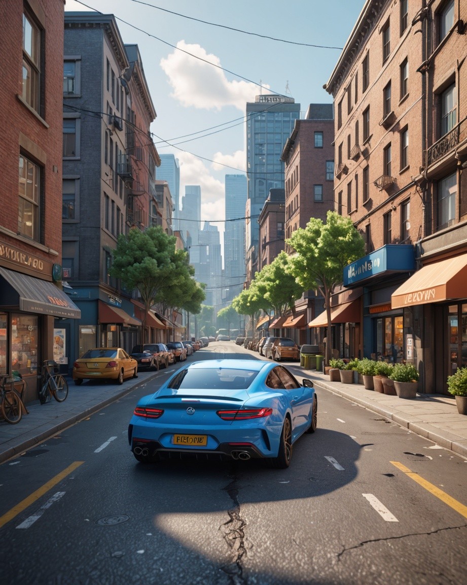Sunlit City Drive