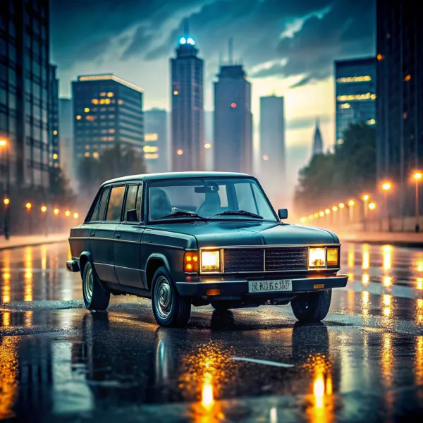 Glowing Rain Vintage City