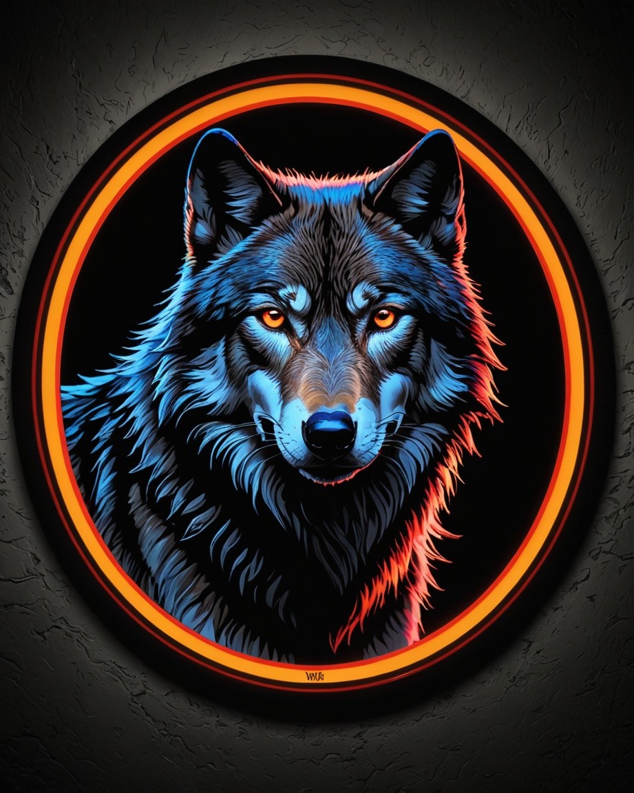 Neon Wolf Vigil