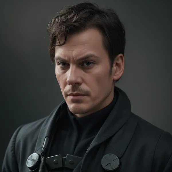 Gritty Cyberpunk Gaze