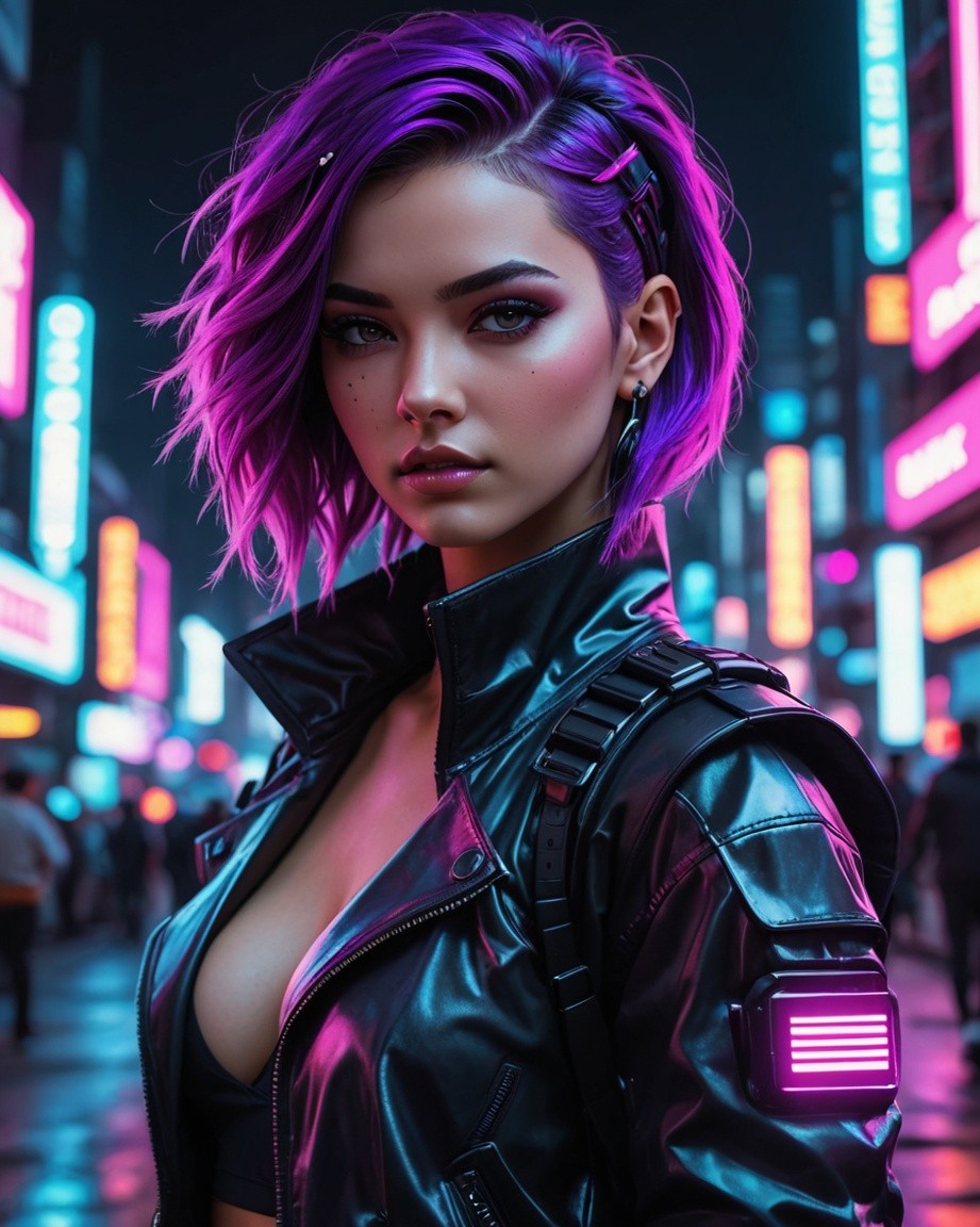 Neon Glow Warrior