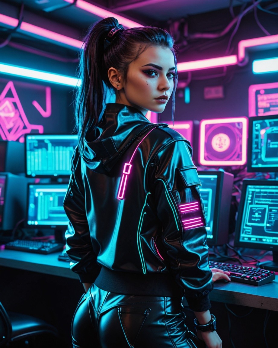 Cyberpunk Night Muse