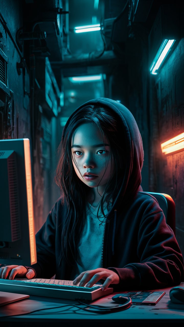 Neon-Clad Code Whisperer