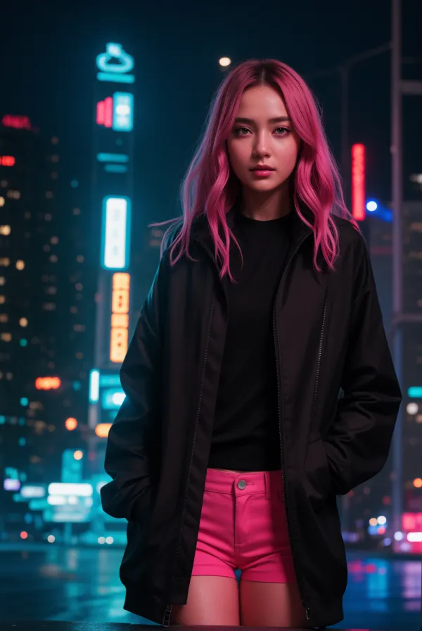 Neon Glow Solitude