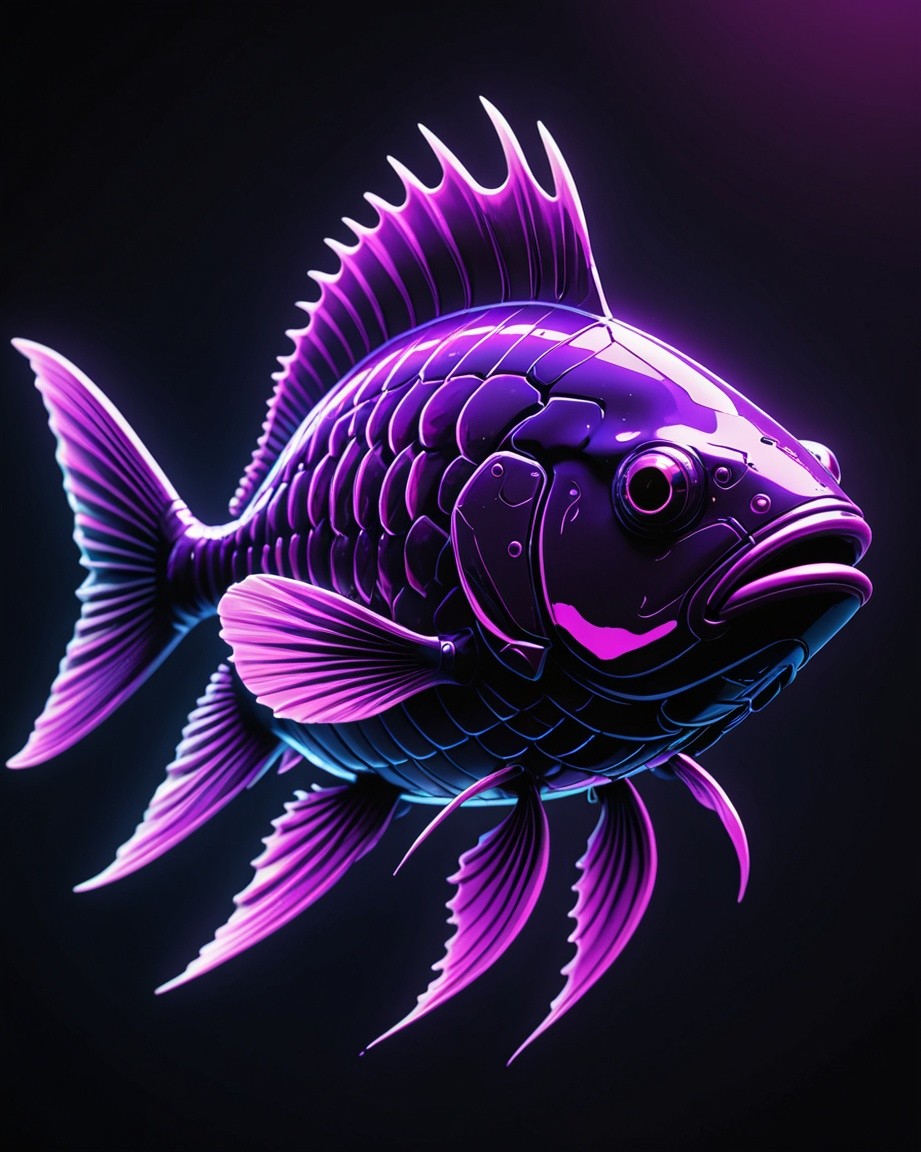 Neon-Koi Cybernetic Dreams