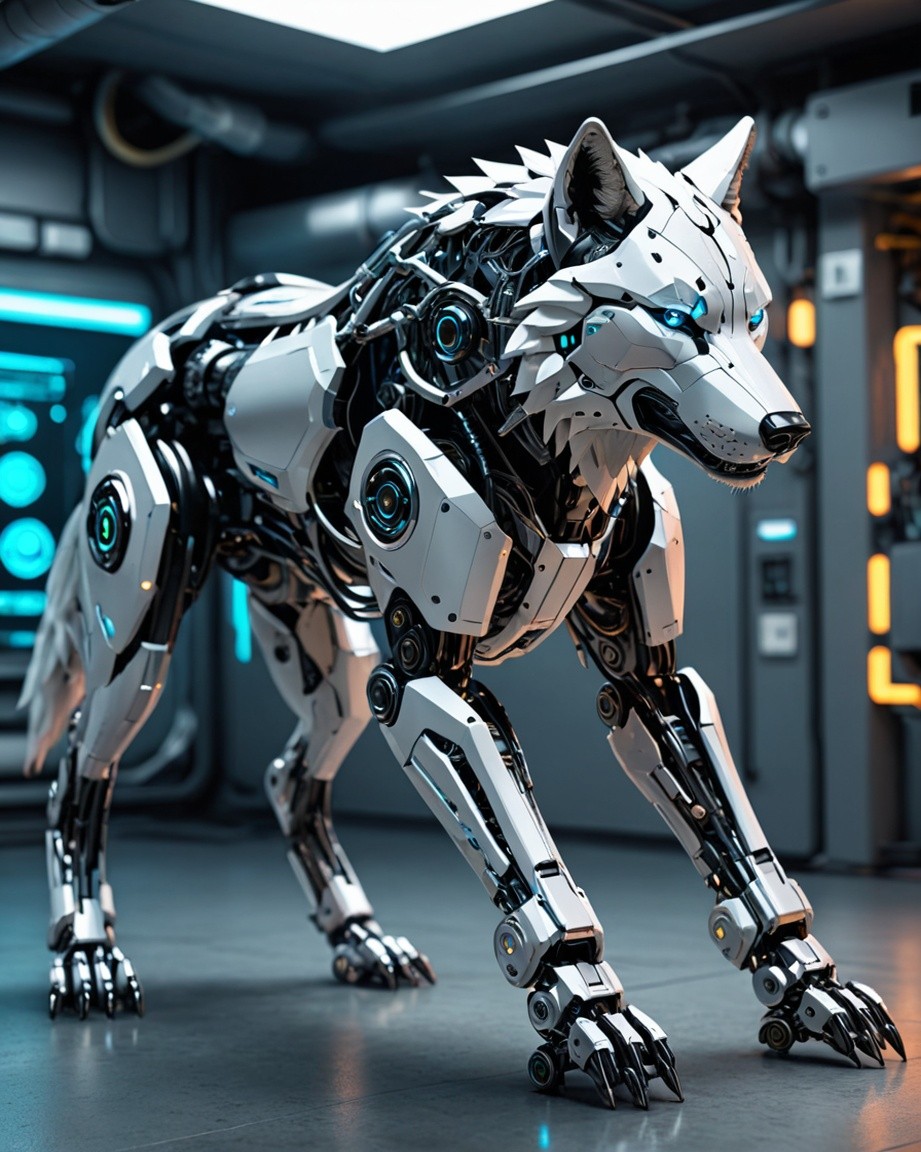 Neon Wolf Sentinel