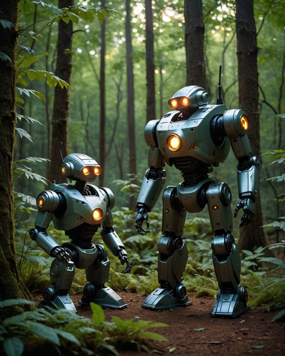 Glowing Sentinels in the Greenwood