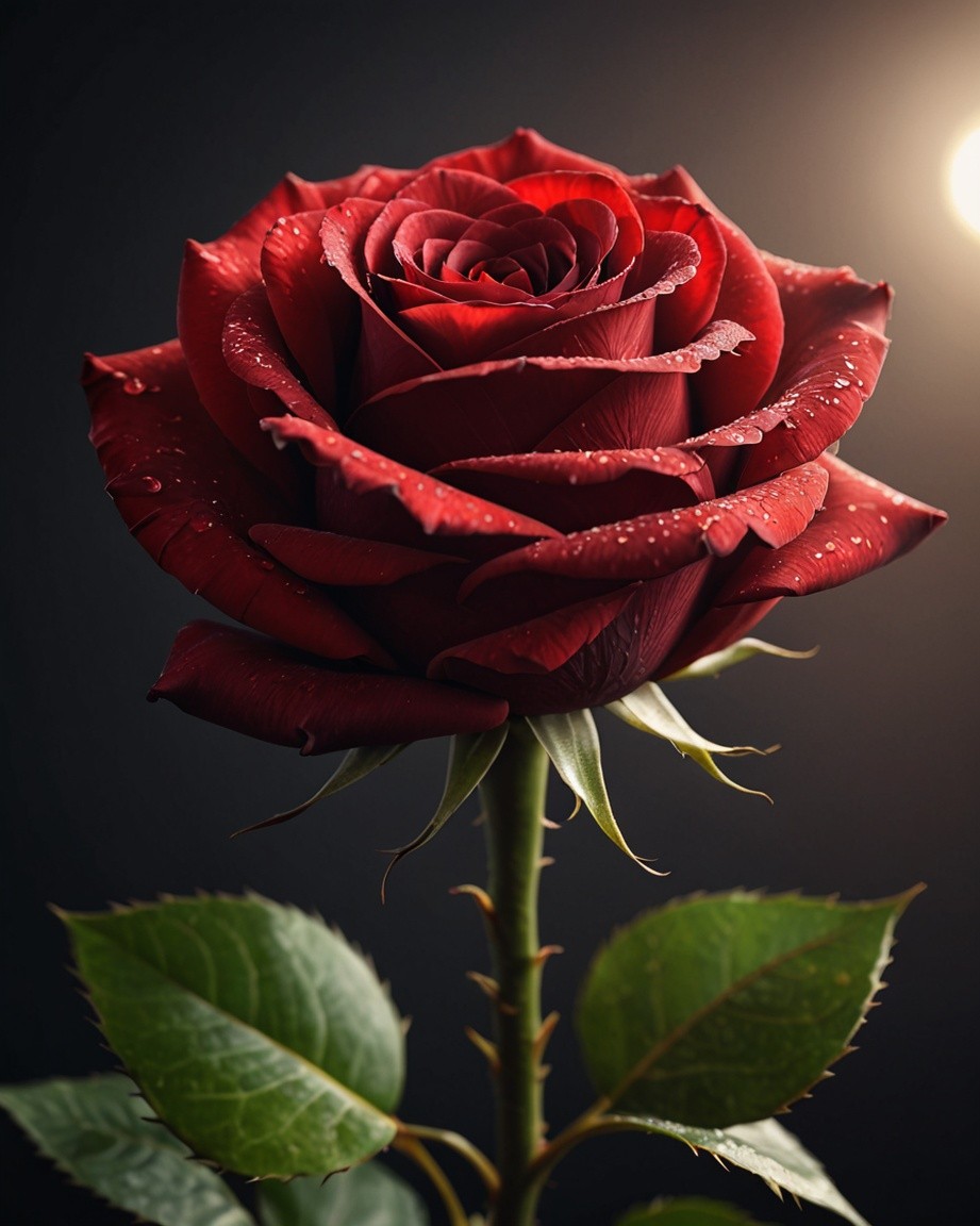 Velvet Rose Dewdrops