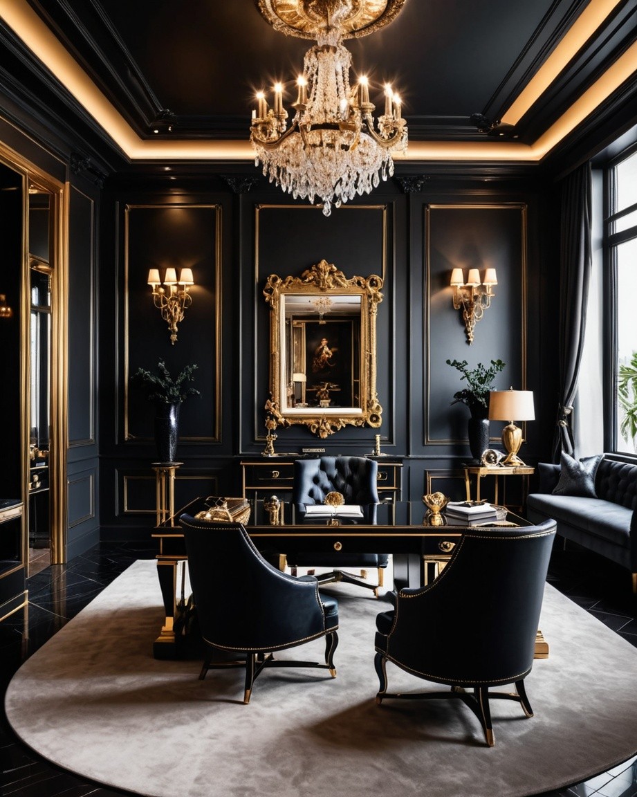 Gilded Ambiance Office