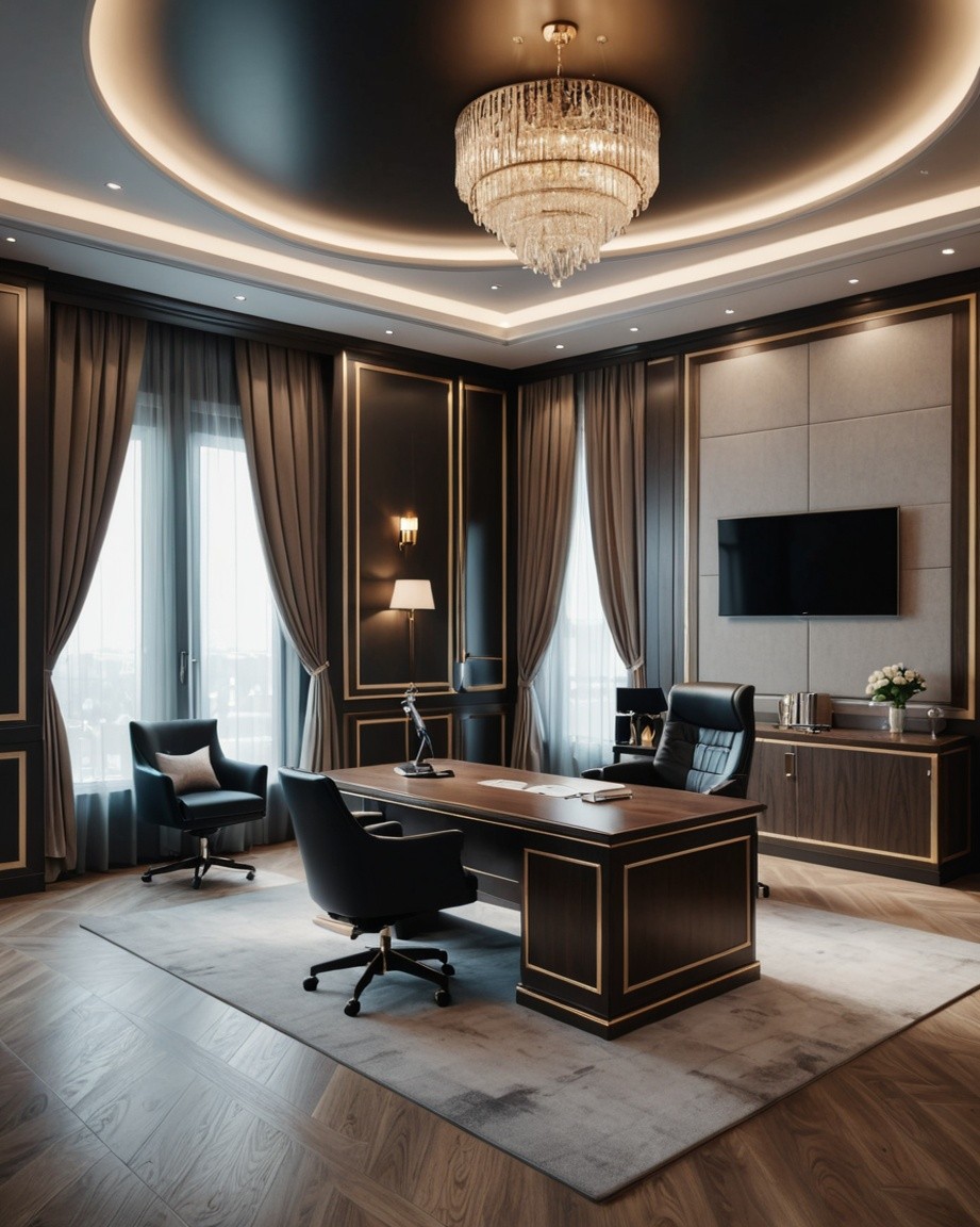 Opulent Executive Office Ambience