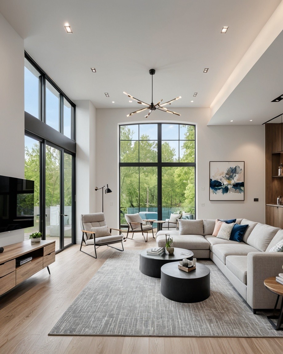 Sunlit Contemporary Lounge