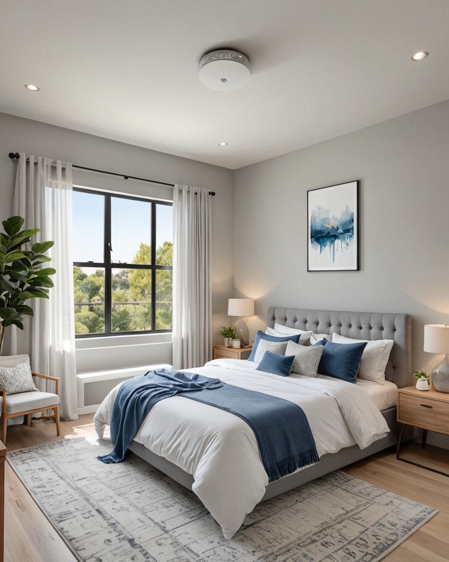 Tranquil Blue Bedroom Haven