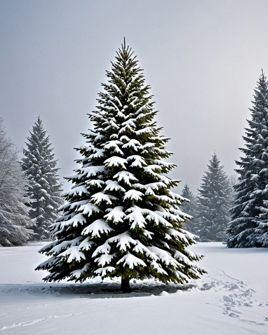 Winter's Silent Pine