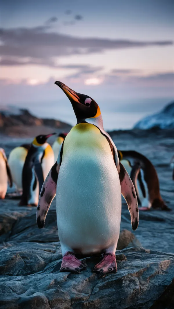 King Penguin at Twilight's Edge
