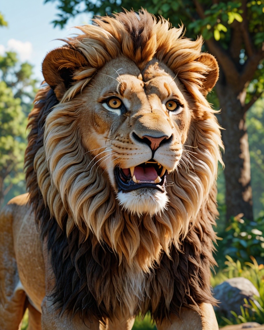 Golden Hour Lion Majesty