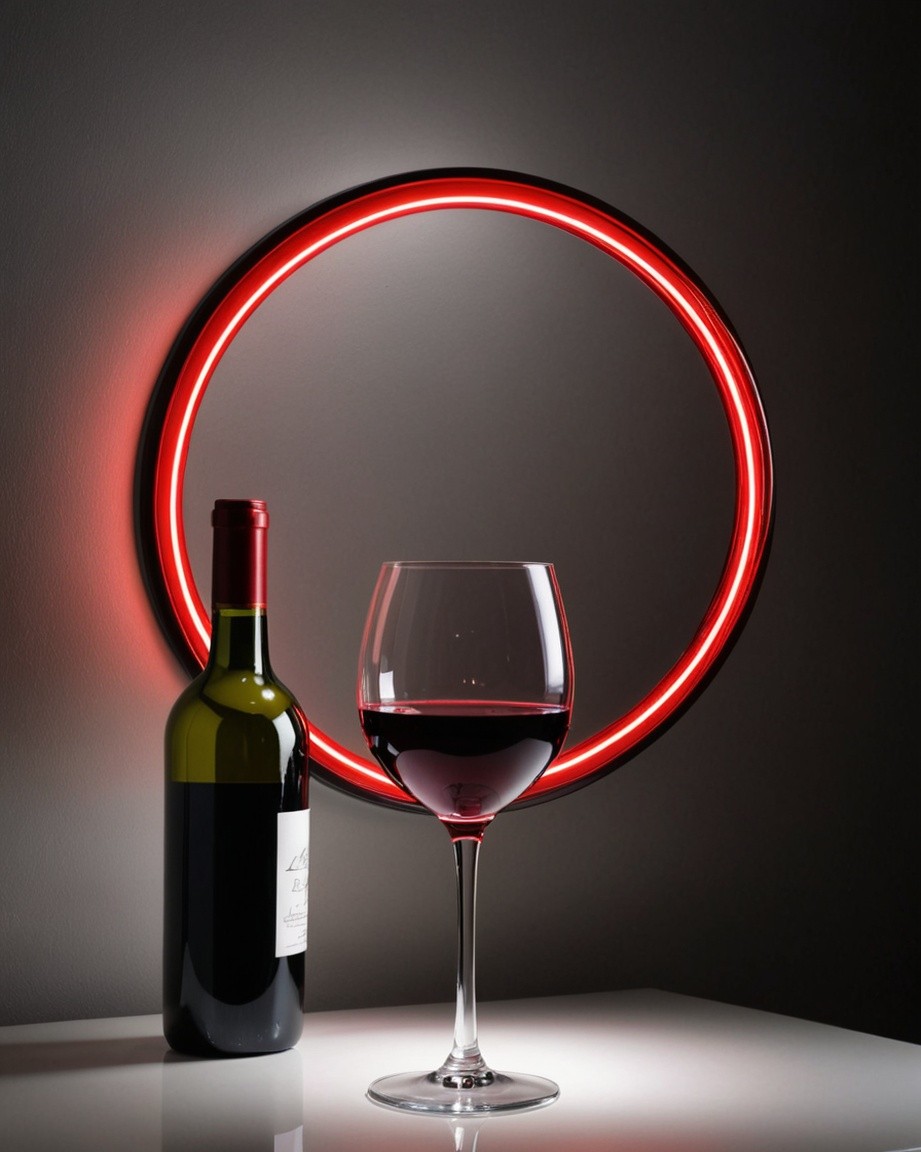 Neon Wine Elegance Glow