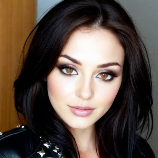 Close-up Portrait of a Woman with Smoky Eyeshadow and Glowing Skin in Professional Makeup Photography, Natural Light and Soft Focus Composition