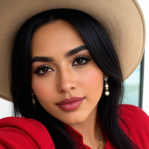 Velvet Light & Red Lip Portrait