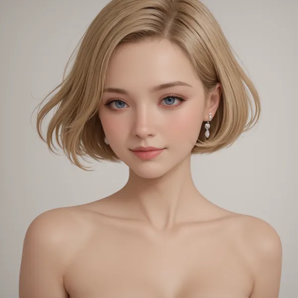 Sunlit Short Hair Serenity