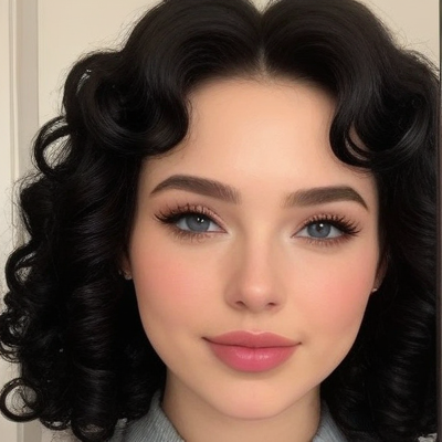 Retro Curl Elegance