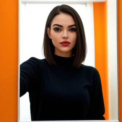 Bold Red Lip Reflection