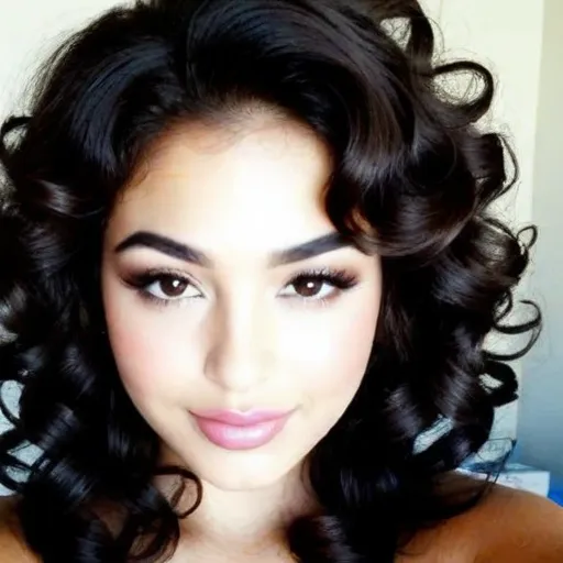 Velvet Curls and Warm Light