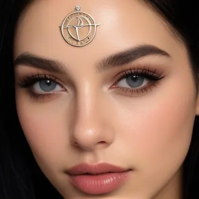 Serene Silver Forehead Adornment
