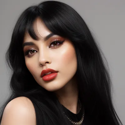 Glamorous Red Lip Portrait