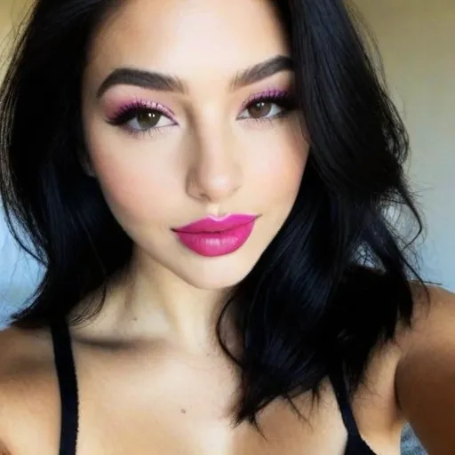 Glamorous Pink Lip Portrait
