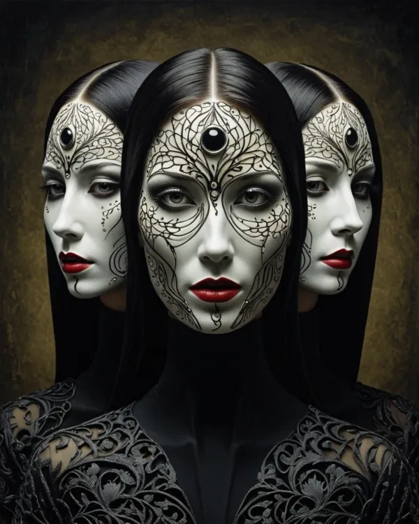 Mystic Face Art Portrait